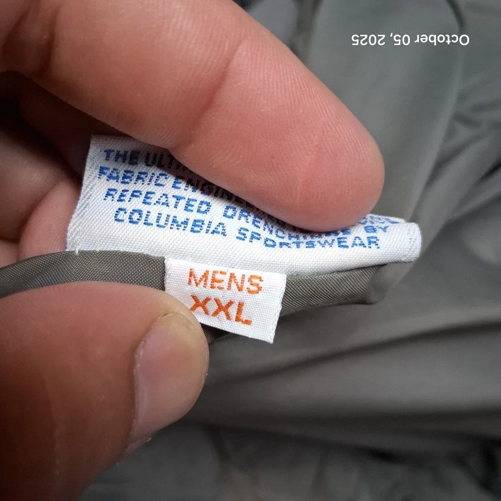 Vintage Columbia Technicloth Chore Jacket Size XXL‎ Blue Outdoor Winter Wear